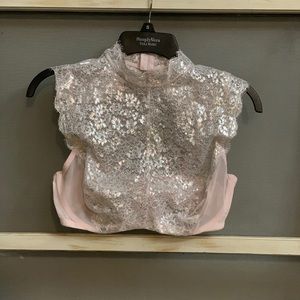 High Neck pink and silver bra by Victoria Secret